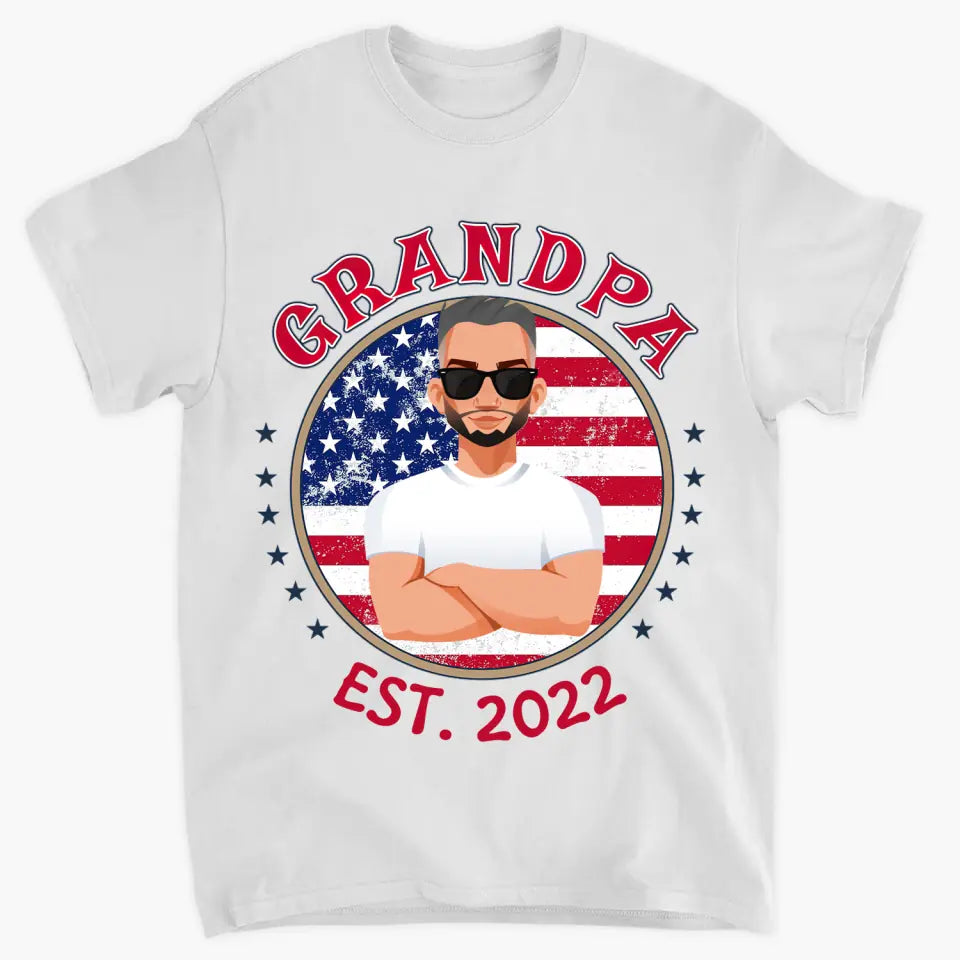 Personalized Custom T-shirt - 4th Of July, Fathers Day, Birthday Gift For Dad, Grandpa - Cool Dad Shirt