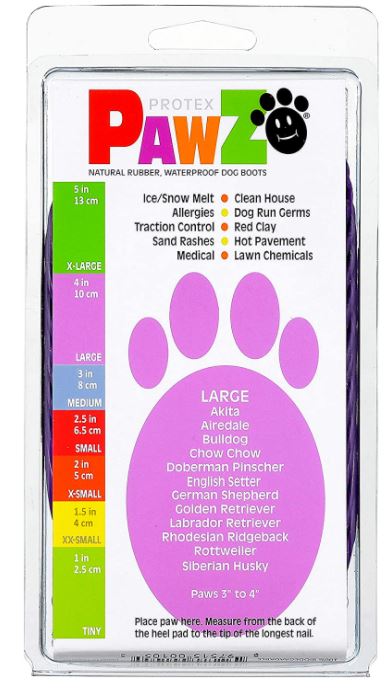 PawZ Dog Boots - Waterproof Snow Boots for Dogs (12 Pack)