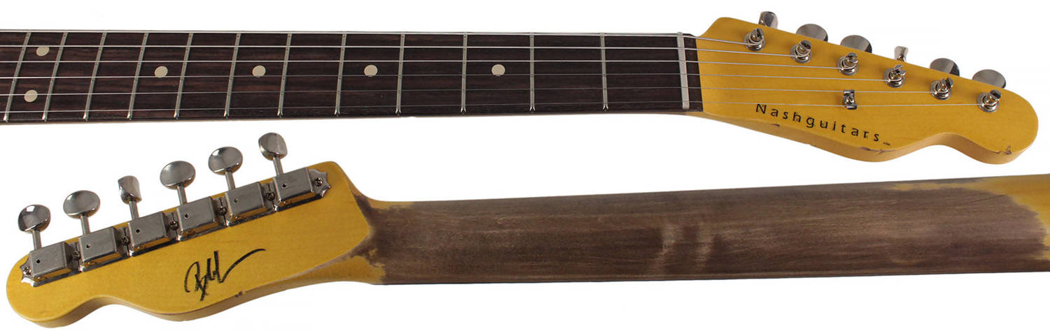 Nash T-63 Guitar, Aquamarine, Humbucker, Light Aging