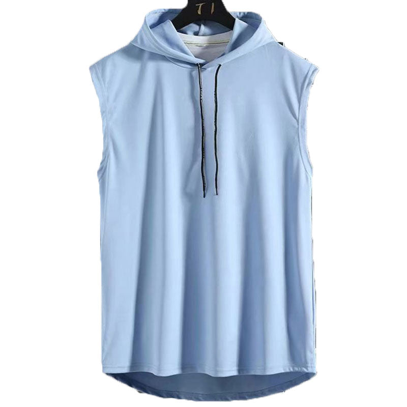 Men's Sleeveless Hoodie Sweatshirt - Hip-Hop Style Slim Fit