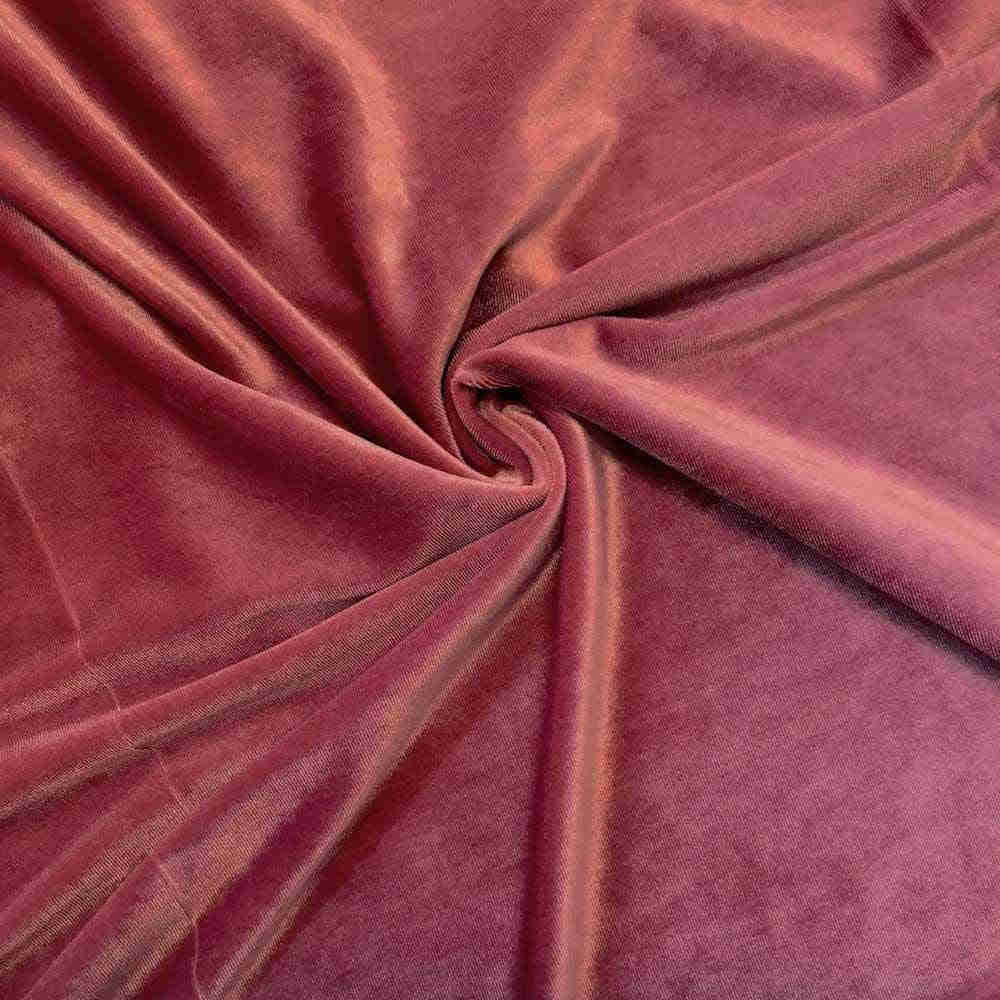 Stretch Velvet Fabric - Dusty Rose - 60" Wide for Sewing, Apparel & Crafts