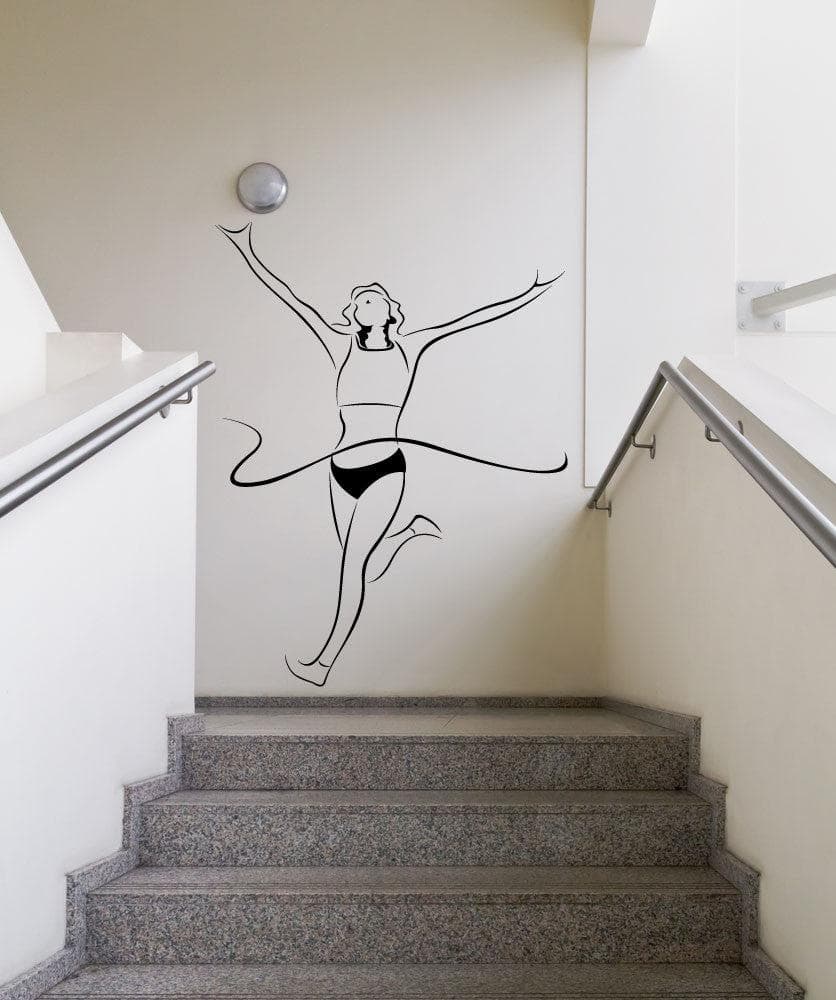 Vinyl Wall Decal Sticker Finish Line #1205 - Removable & Easy to Apply