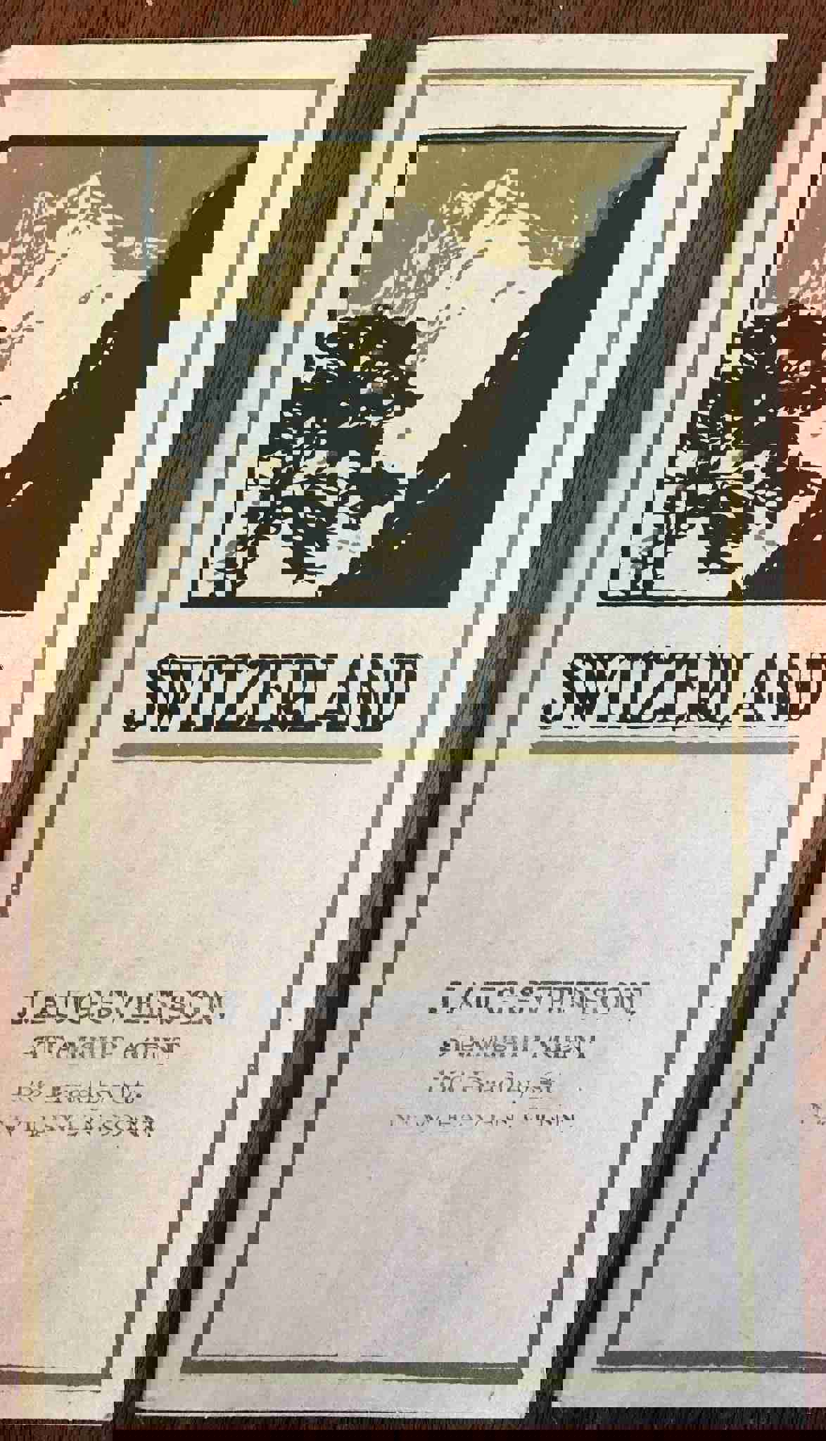 Switzerland Hints for Travelers c. 1930s Illustrated Photo Guide Book