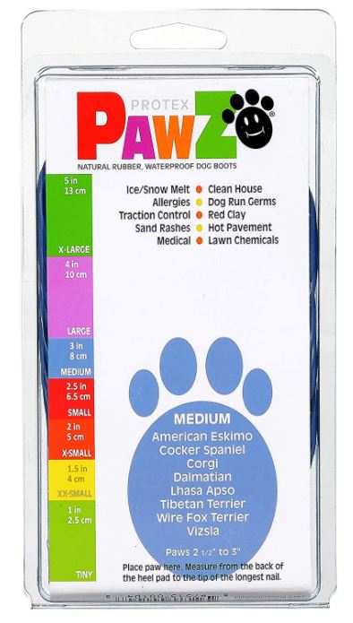 PawZ Dog Boots - Waterproof Snow Boots for Dogs (12 Pack)