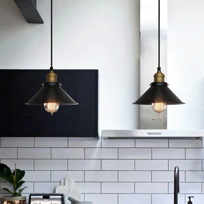 MIRODEMI® Industrial Retro Iron Pendant Light for Modern Interiors