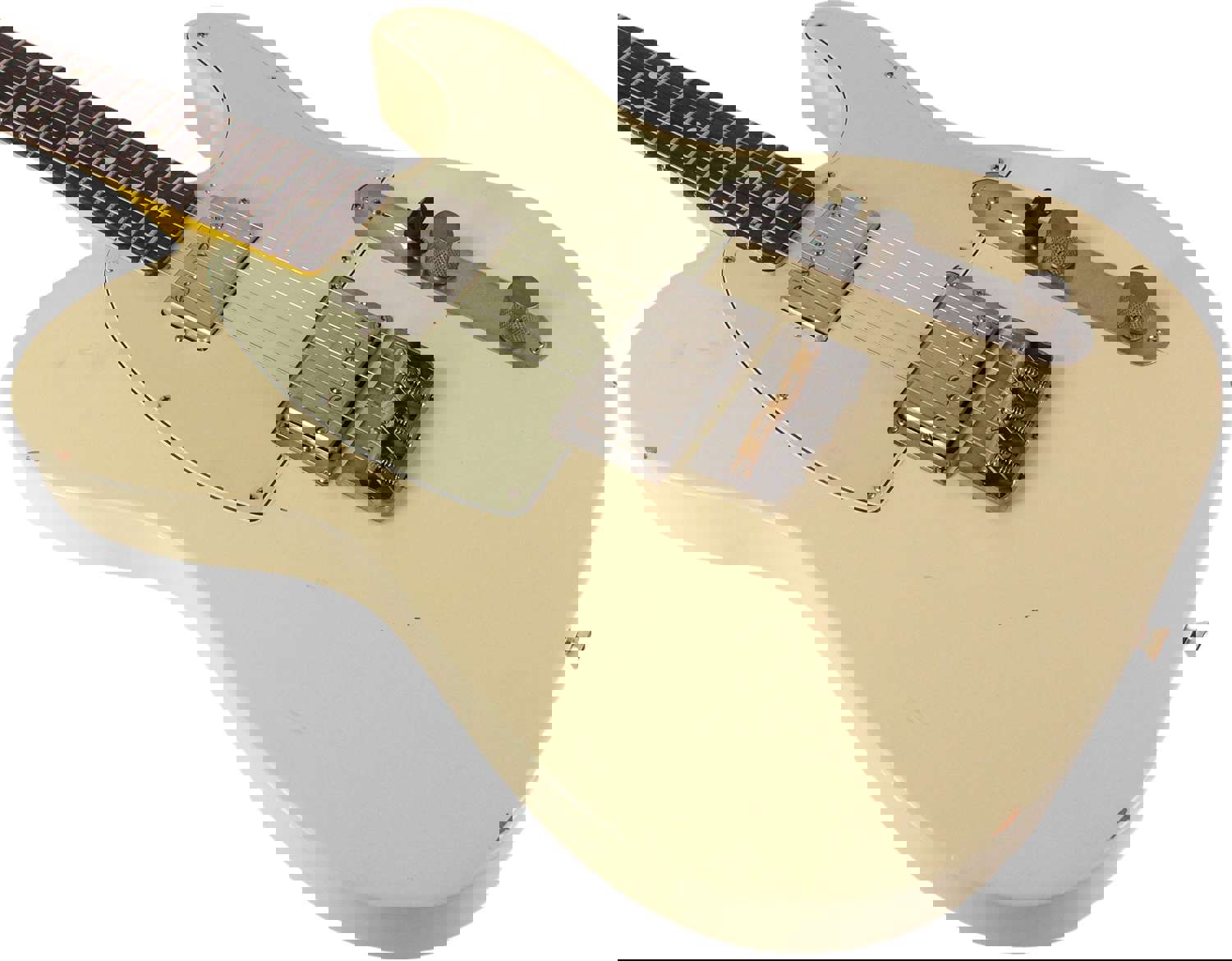 Nash T-2HB Guitar, Aged Olympic White, Light Aging