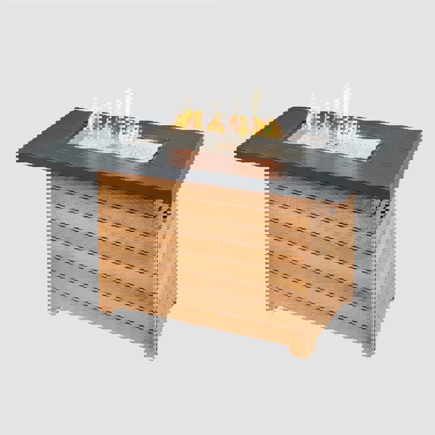 Darien Rectangular Gas Fire Pit Table