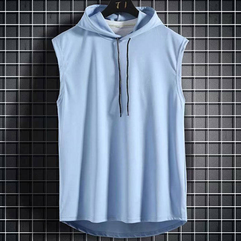 Men's Sleeveless Hoodie Sweatshirt - Hip-Hop Style Slim Fit