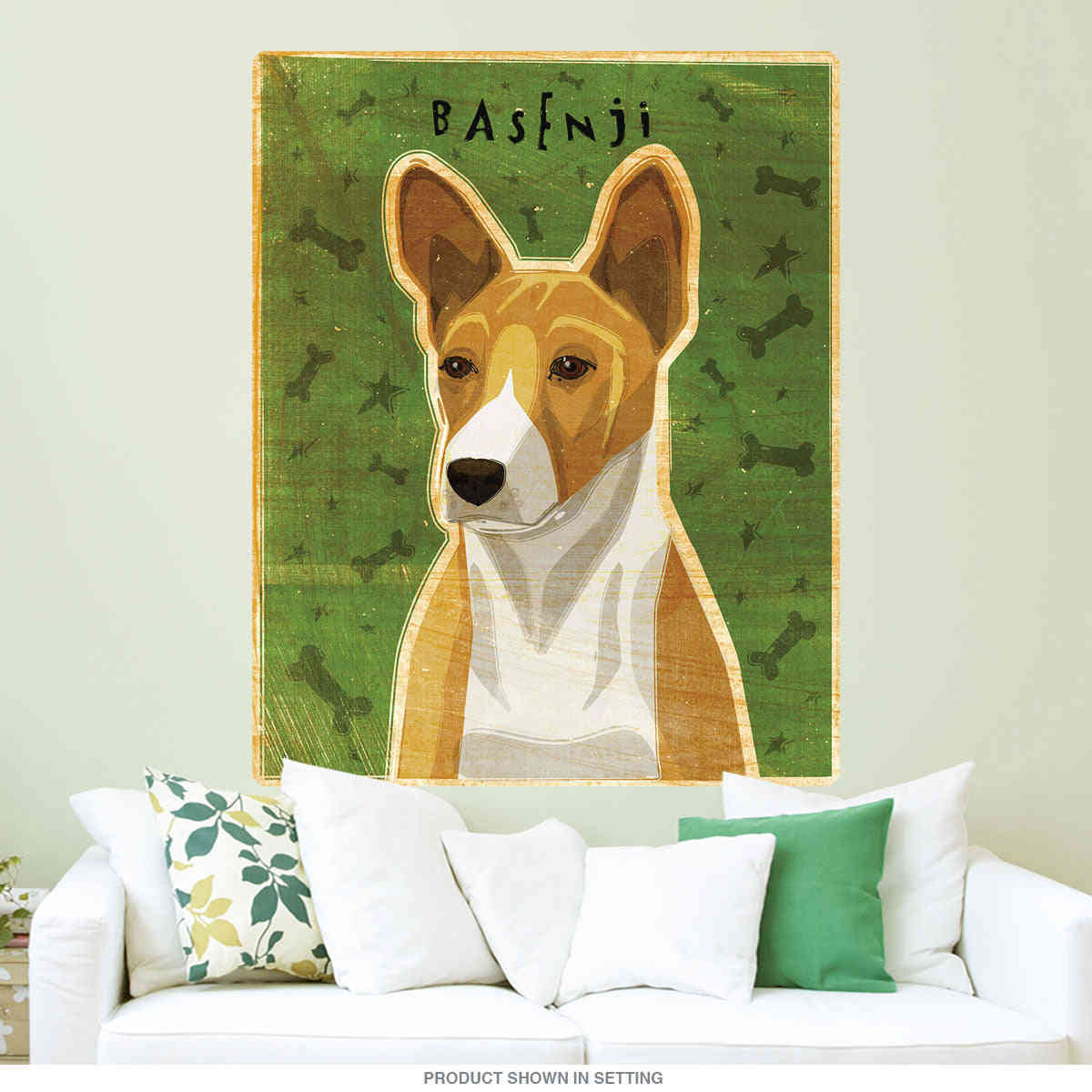 Basenji Red Pet Dog Wall Decal - High Quality Removable Art