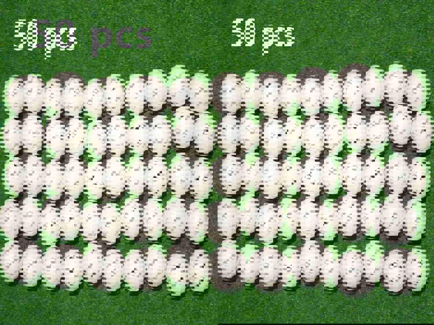 A99 Golf Pack of 36/50/100 Practice Training Balls for Driving Range & Indoor/Outdoor Use