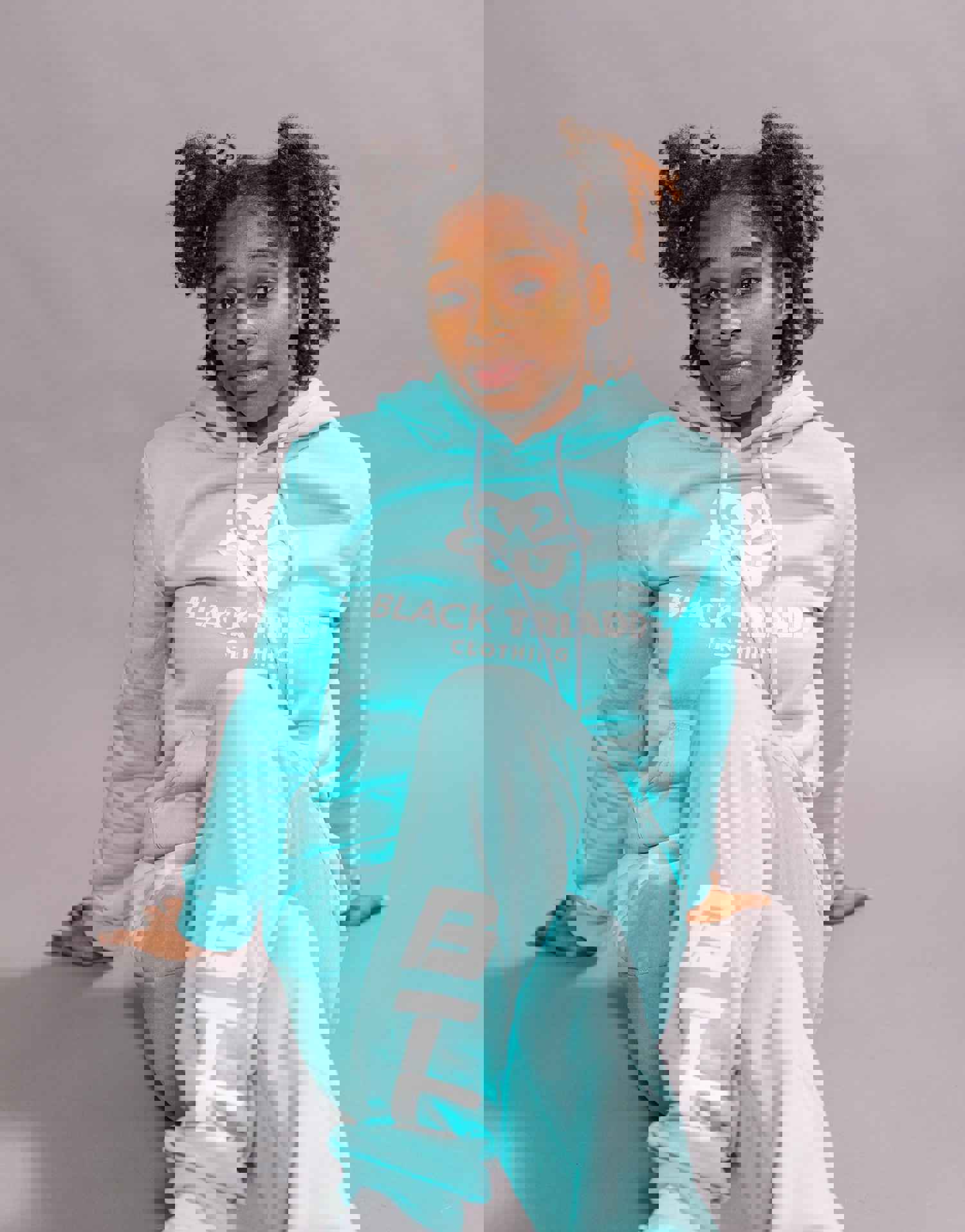 Caribbean Blue Women's BTC Gleam Hoodie Set