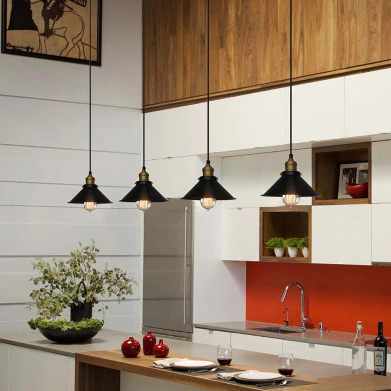 MIRODEMI® Industrial Retro Iron Pendant Light for Modern Interiors