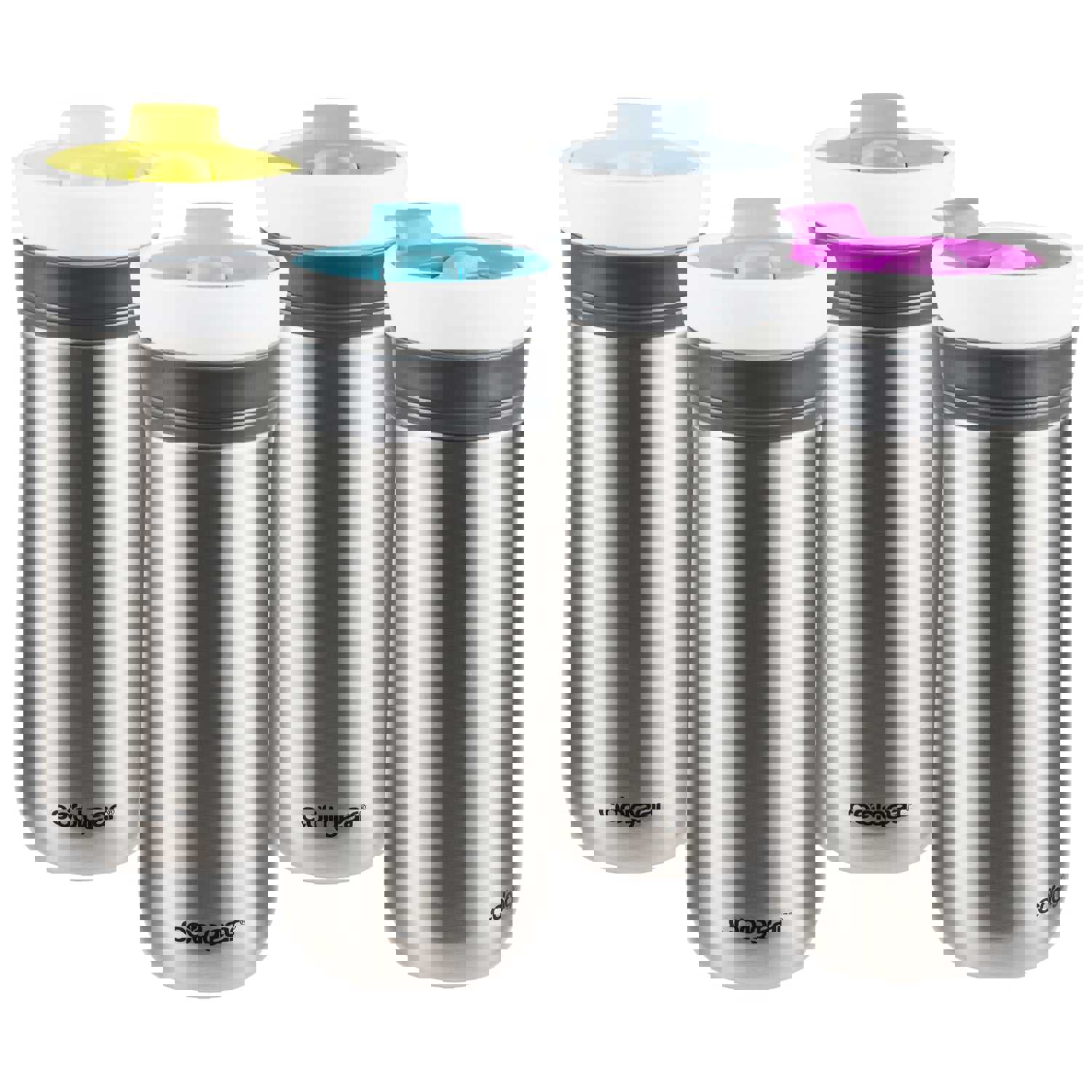 COOL GEAR 4-Pack 12 oz Stainless Steel Kona Triple Insulated Travel Mug