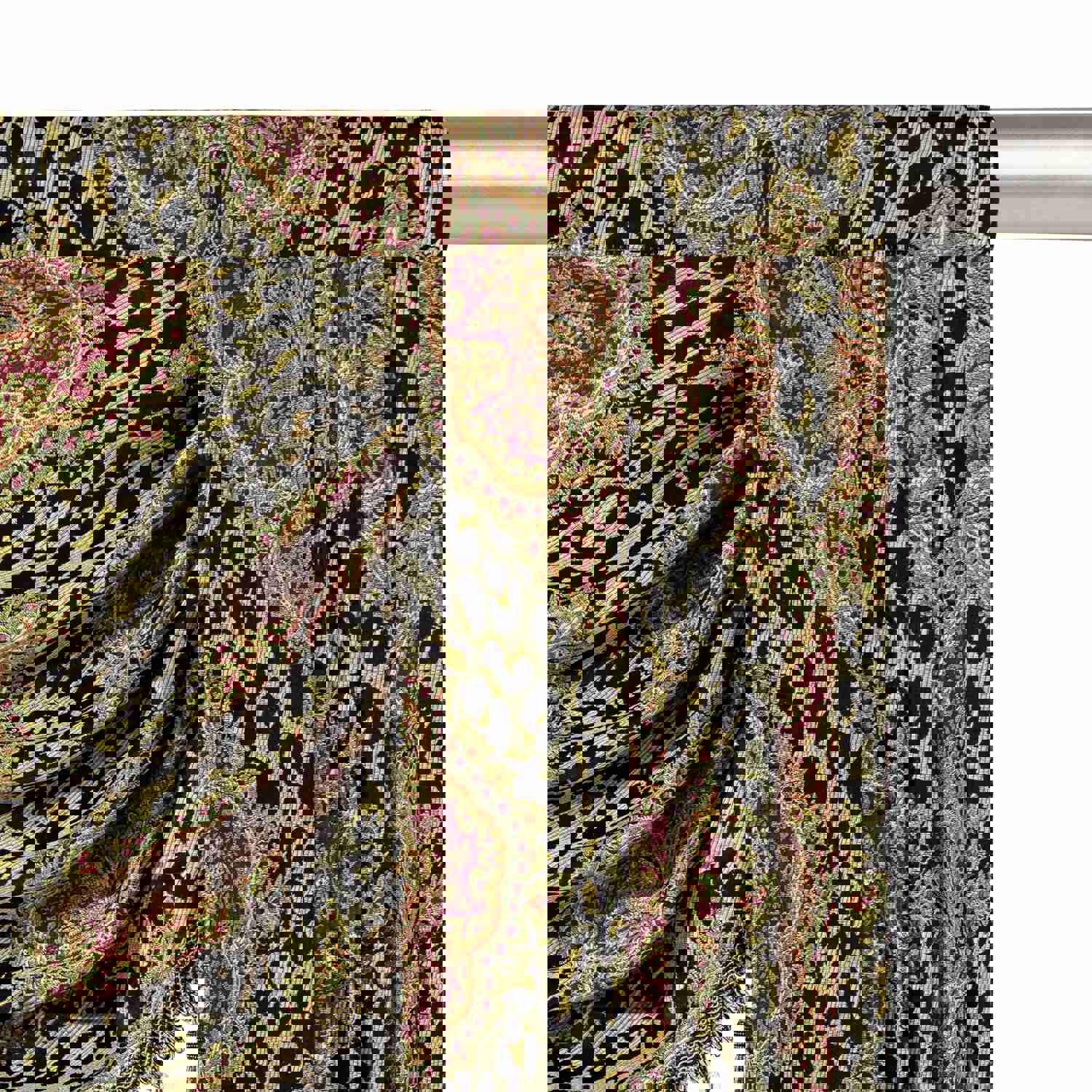 Leopard Print Swag Valance - Vintage Charm Window Drape