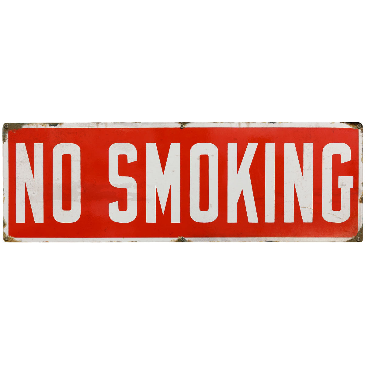 Vintage No Smoking Message Distressed Wall Decal - Peel and Stick Design