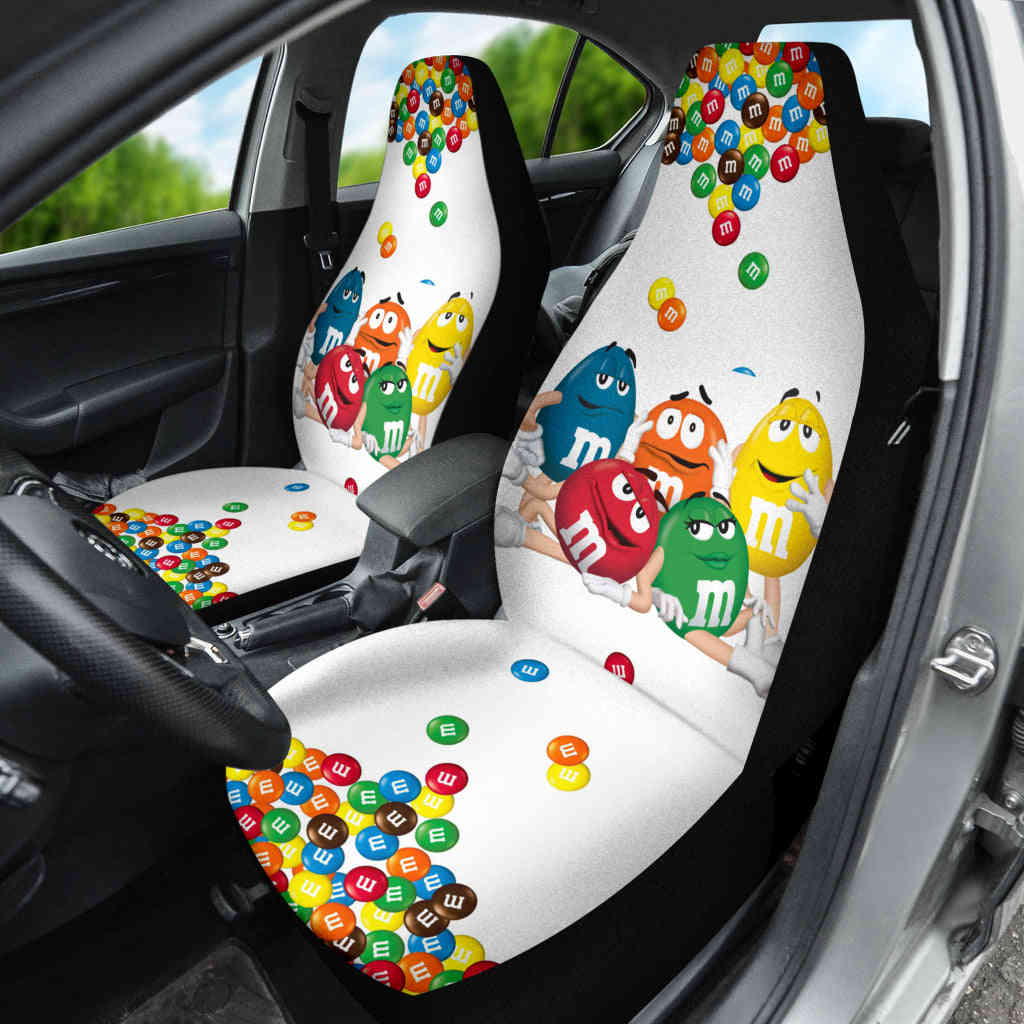 M&M Chocolate Fantasy Car Seat Covers - Premium Custom-Made Car Accessories