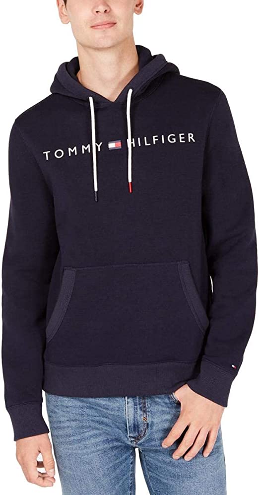 Tommy Hilfiger Men's Tommy Lockup Popover Hoodie Sweatshirt