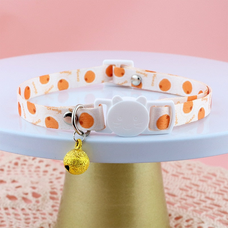Cute Flower Pet Collar with Bell and Diamond Design - Adjustable Dog and Cat Neck Strap - Safety Buckle Necklace