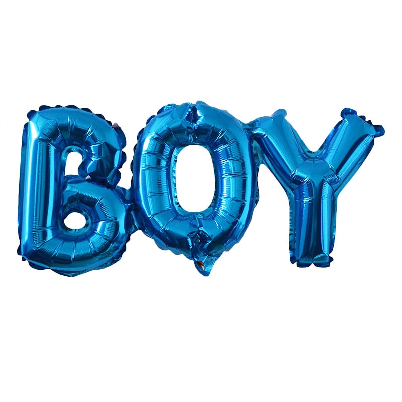 Baby Shower Balloons Blue Pink Boy Girl Foil Balloons for Gender Reveal and 1st Birthday Party Decorations