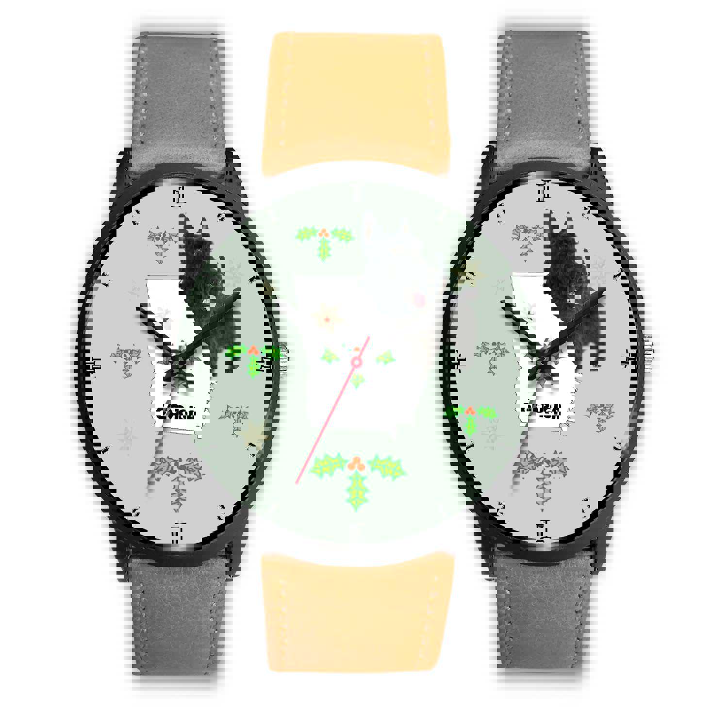 Scottish Terrier Georgia Christmas Special Wrist Watch