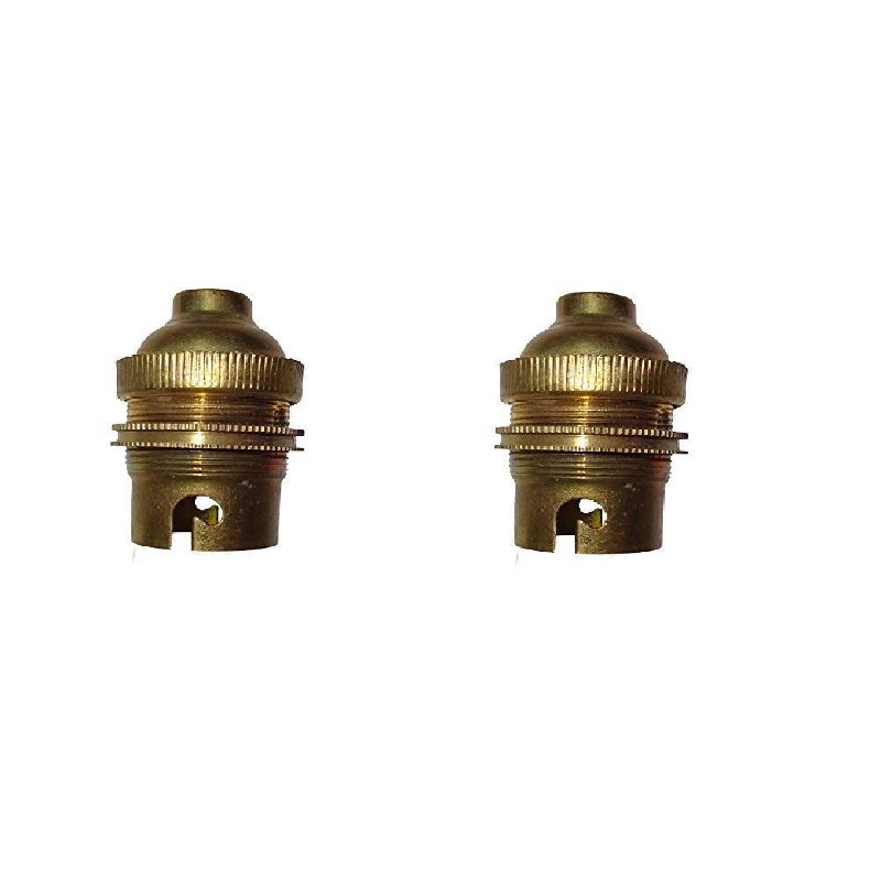 BTR CRAFTS B22 Bulb Holder (5 cm, Black) - Set of 10