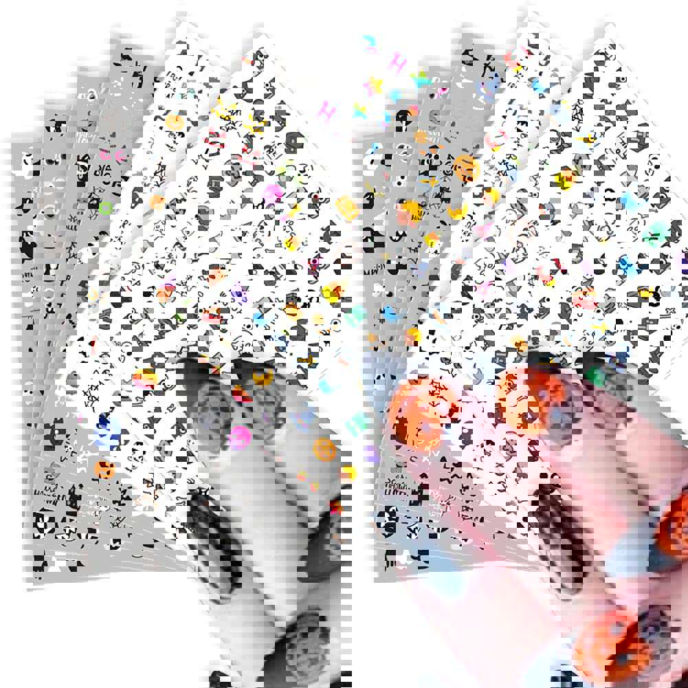 Poker Fashion Nail Art Stickers - 3D Playing Cards Design DIY Nail Decals (6 Sheets)