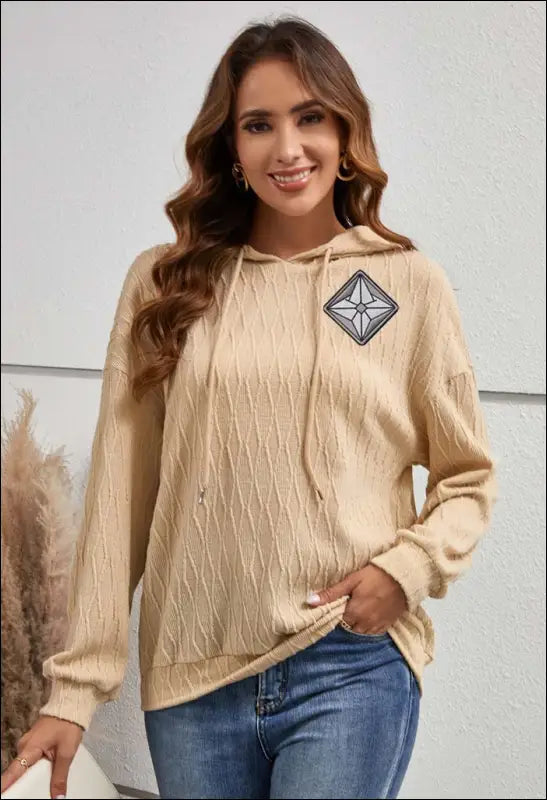 Loose Lazy Solid Color Short Sweater Knitted Sweater Hoodie e25 | Emf Hoodie