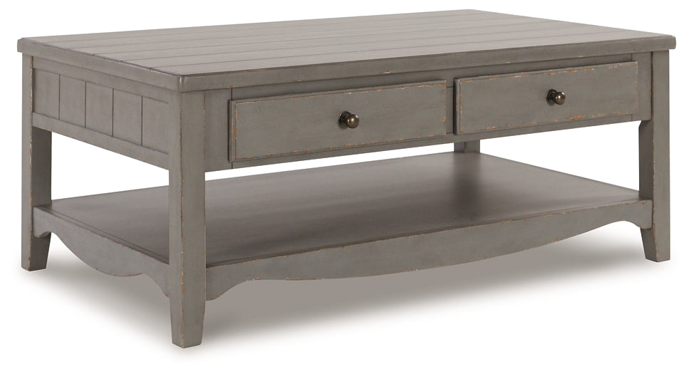 Charina Rectangular Cocktail Table - European Farmhouse Style