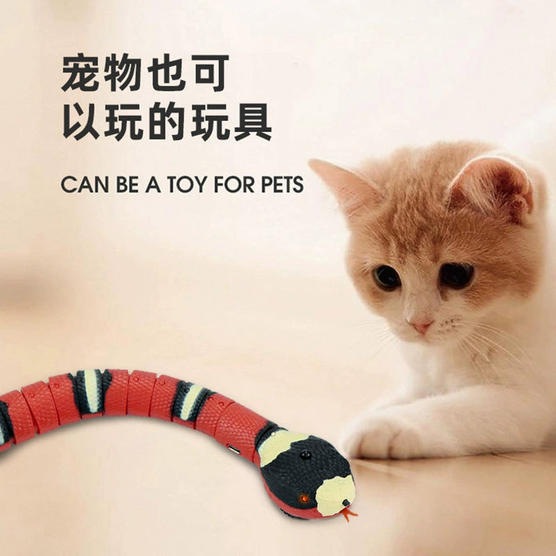 Automatic Cat Teaser Toy with Remote Control - Electric Self-Moving Snake for Cats