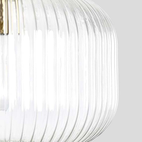 Ribbed Glass Pendant Light