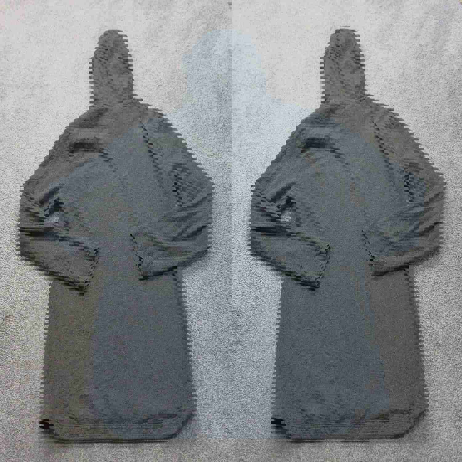 Nike Men's Pullover Activewear Hoodie Long Sleeve Logo Gray Size Large