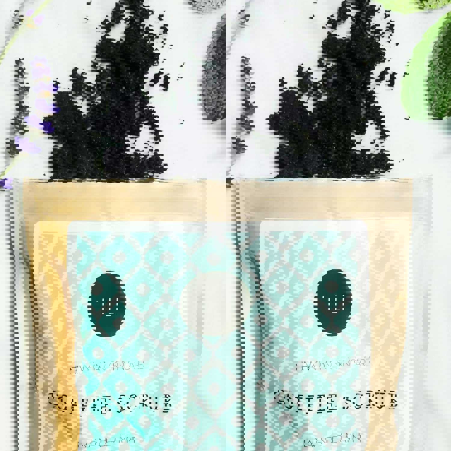 Hawaiian Skincare Coffee Scrub - Lavender + Mint 7oz