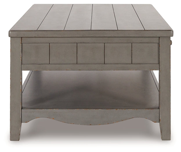 Charina Rectangular Cocktail Table - European Farmhouse Style
