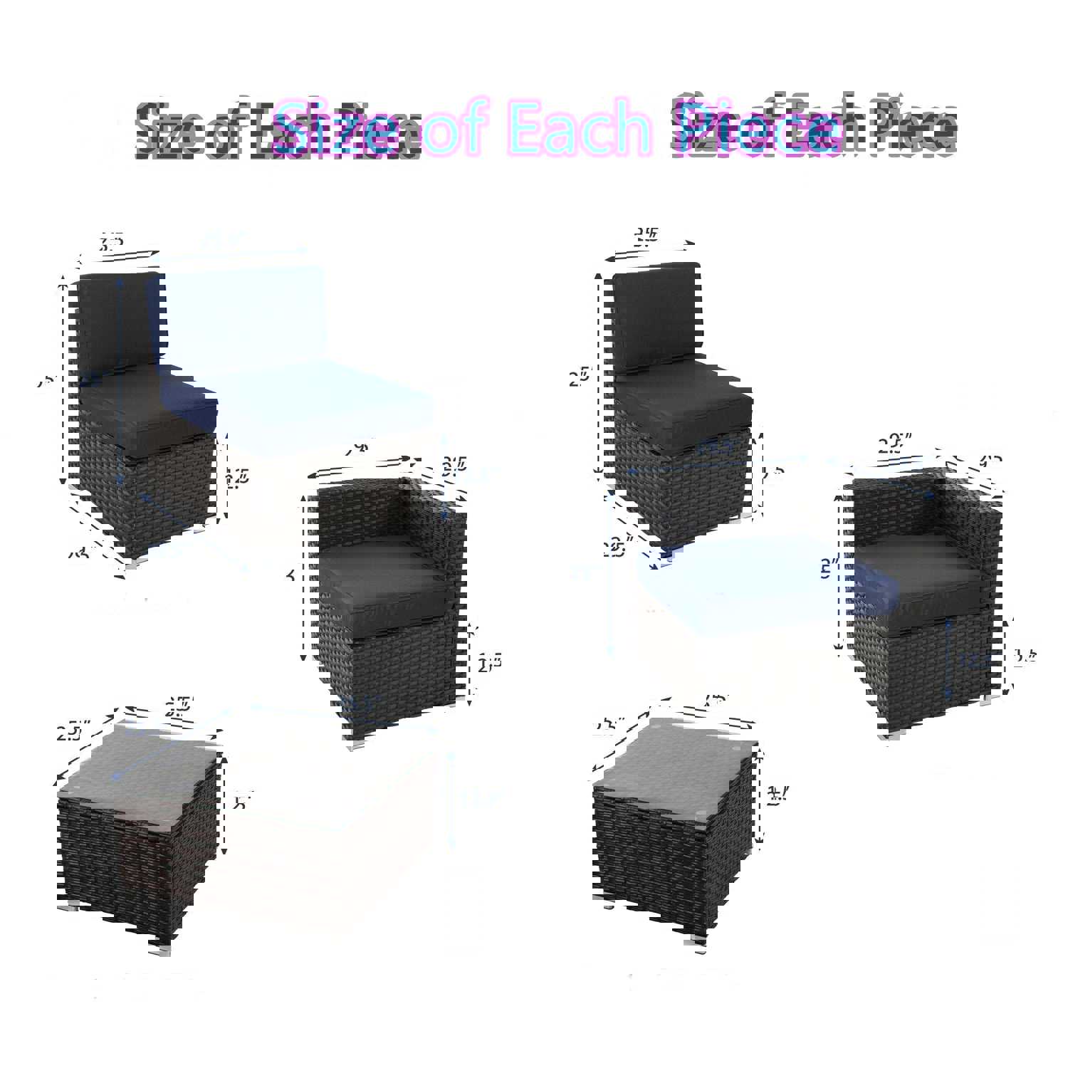 Phi Villa 9-Seater Outdoor Rattan & Wood Sectional Sofa Conversation Set With Fire Pit Table