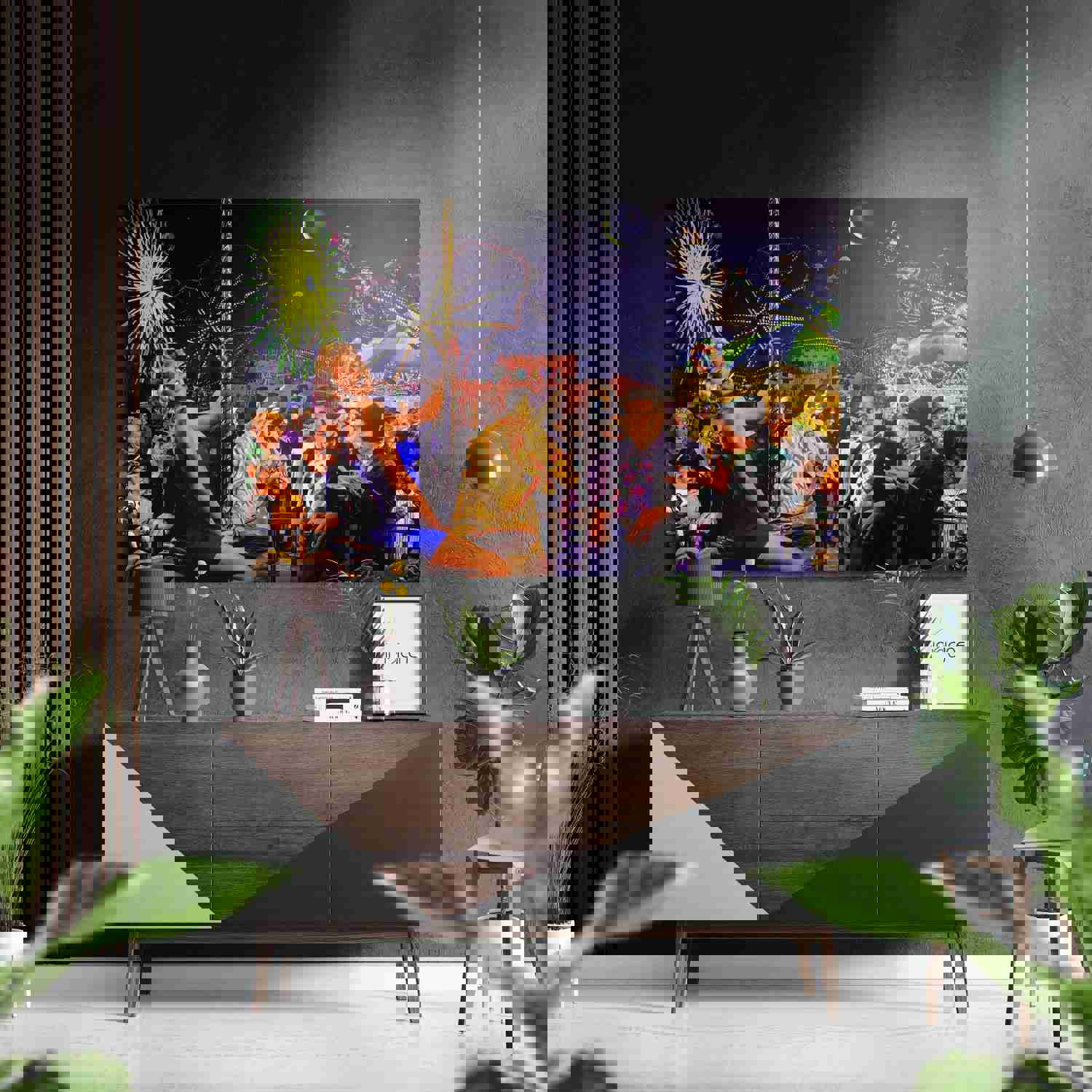 Marilyn at Amuse Park Brushed Aluminium Dibond Wall Art