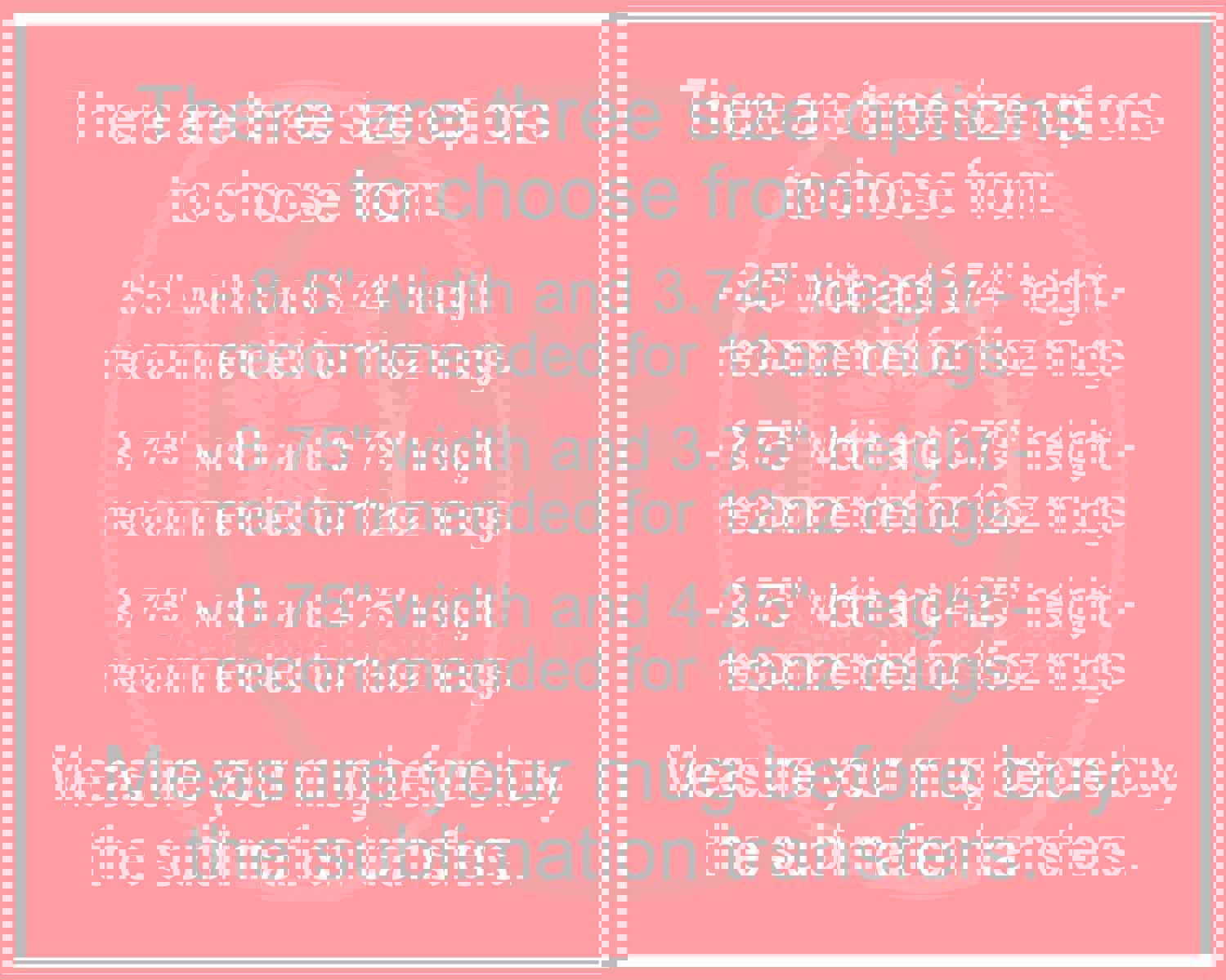 Personalizable Mug Sublimation Transfer - Flowers Frame Design for Cricut Mug Press