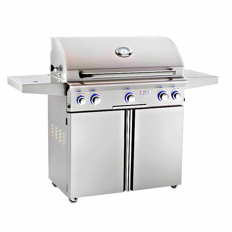 American Outdoor Grill L Series 36 Inch 3 Burner Portable Gas Grill With Side Burner & Rotisserie - 36PCL