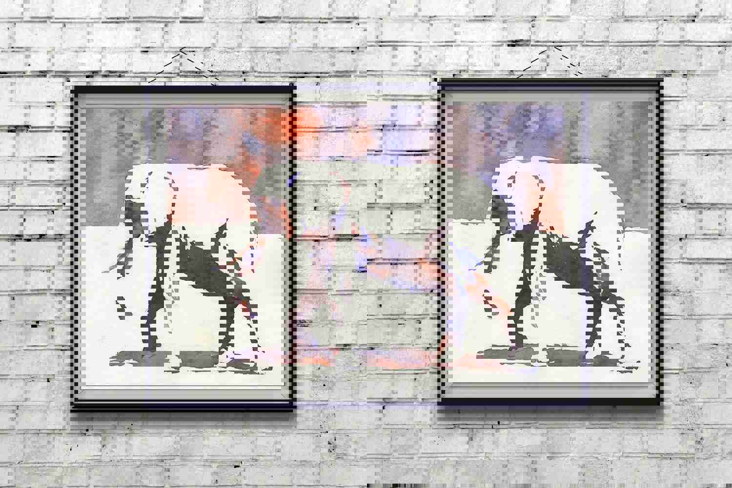 Elephant Fine Art Watercolor Painting - Original Home Decor & Kids Art Print