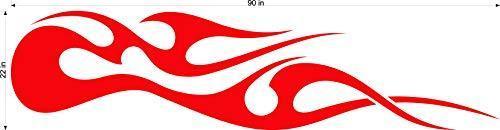 Auto Truck Car Boat Side Flames Tribal Decal Sticker TF003 - High Gloss Vinyl Decal Set
