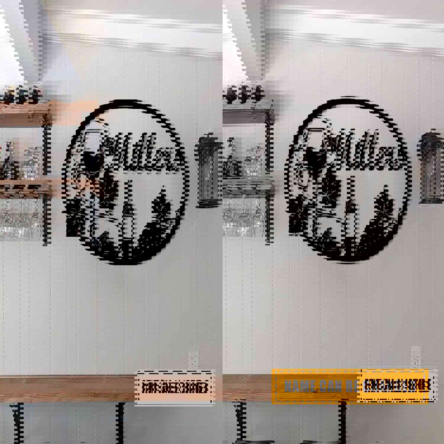 Personalized Grape Cellar Wine Metal Bar Signs - Vintage Beer Metal Stakes for Yard Decor