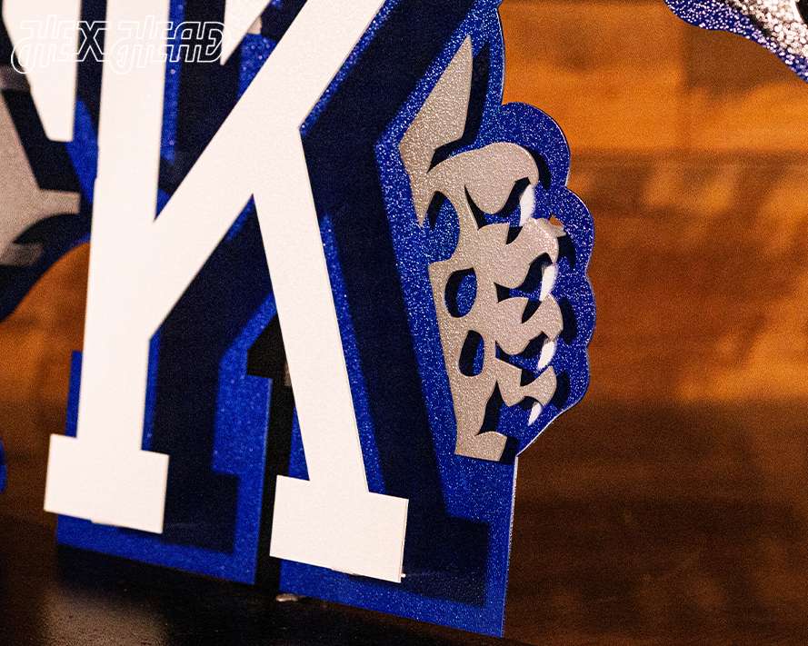 Kentucky Wildcat over UK 1989-94, 3D Vintage Metal Wall Art