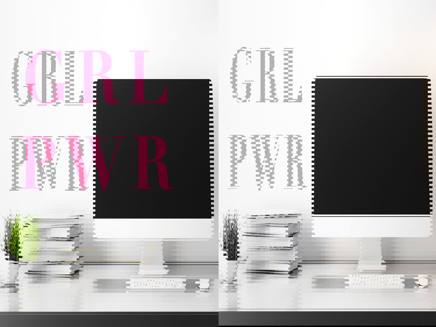 GRL PWR (Girl Power) Office Wall Decal
