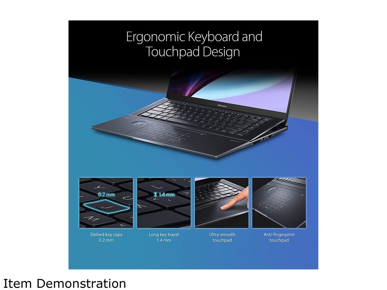 ASUS ZenBook Pro 16X OLED Laptop - 16-inch 4K Touch Display, Intel i9-12900H, RTX 3060, 32GB RAM, 2TB SSD