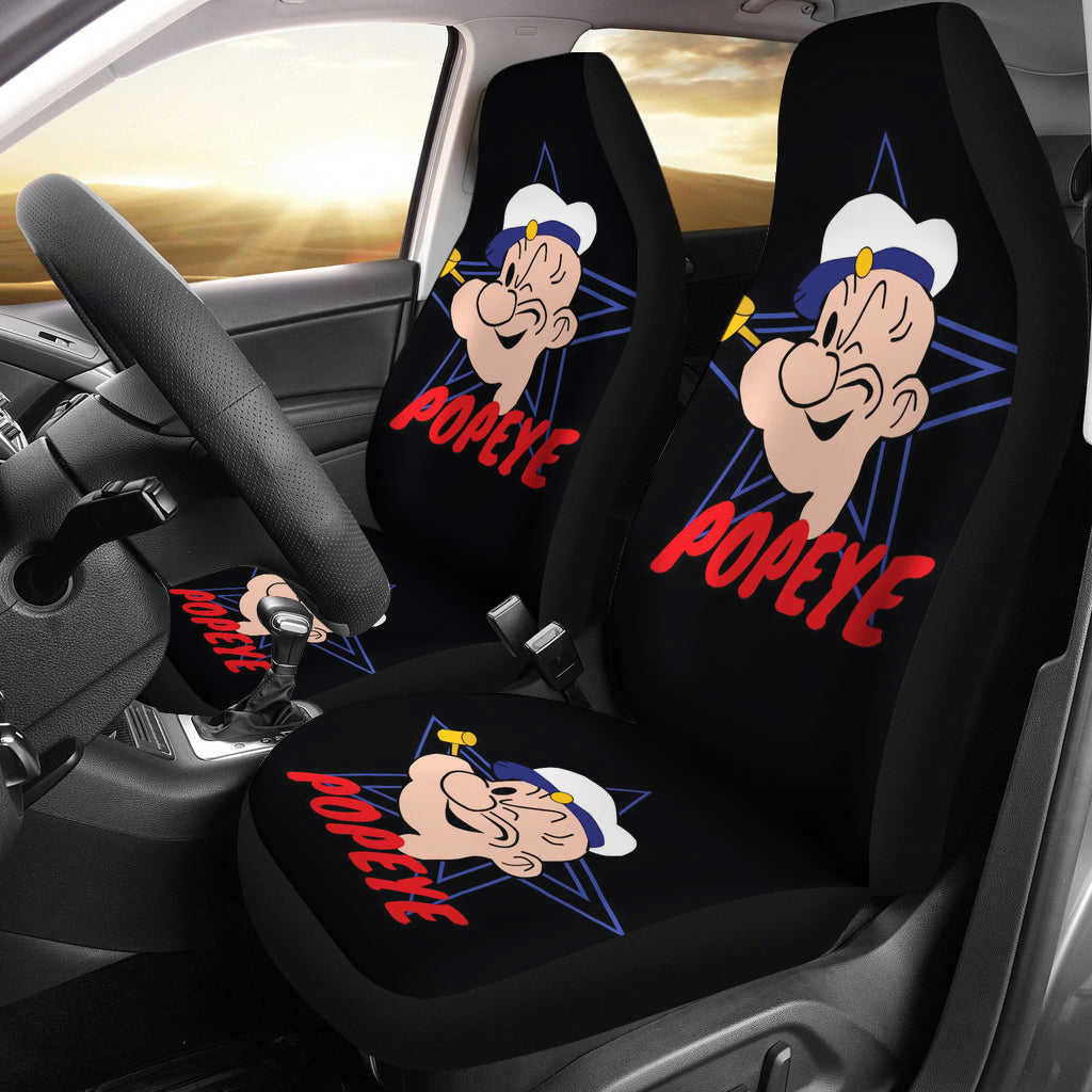 Popeye Car Seat Covers - Premium Custom-Made Car Accessories