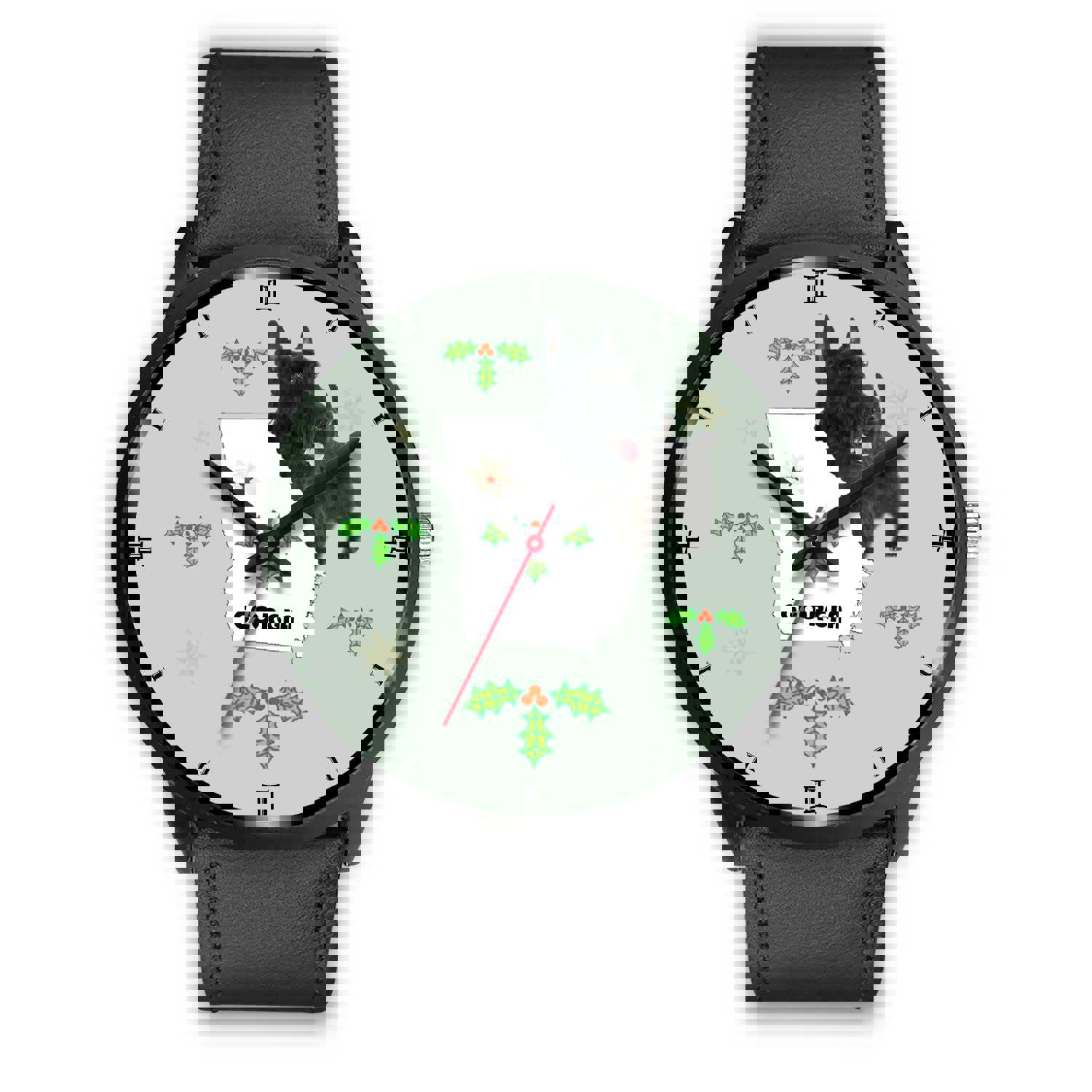 Scottish Terrier Georgia Christmas Special Wrist Watch