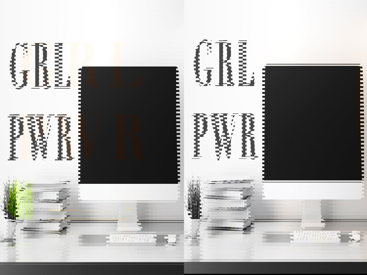 GRL PWR (Girl Power) Office Wall Decal