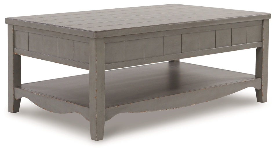 Charina Rectangular Cocktail Table - European Farmhouse Style