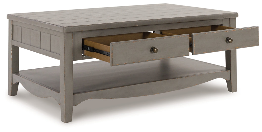 Charina Rectangular Cocktail Table - European Farmhouse Style