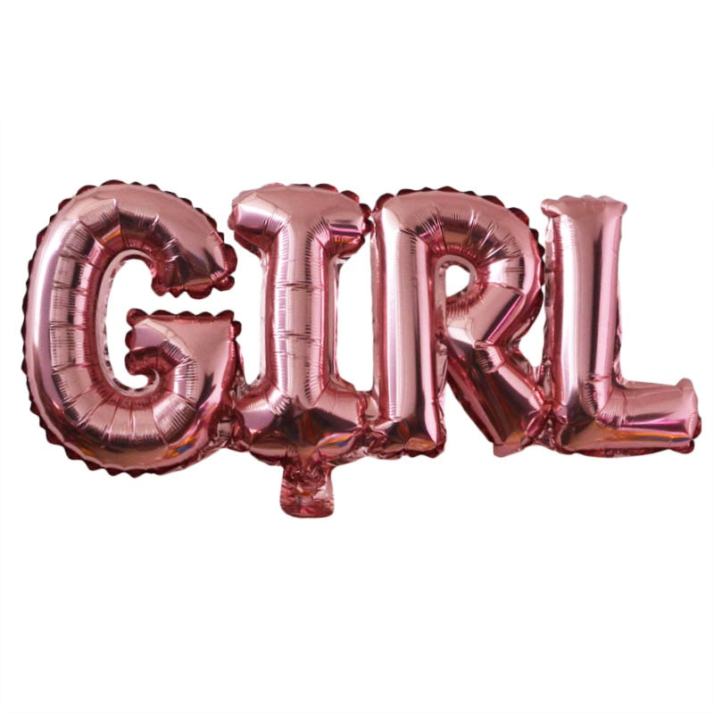 Baby Shower Balloons Blue Pink Boy Girl Foil Balloons for Gender Reveal and 1st Birthday Party Decorations