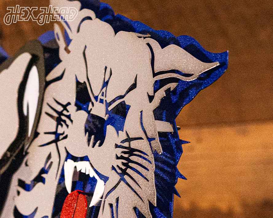 Kentucky Wildcat over UK 1989-94, 3D Vintage Metal Wall Art